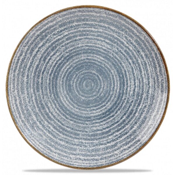 Churchill Homespun Coupe Plate 10.25" Slate Blue