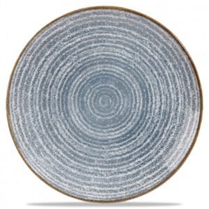 Churchill Super Vitrified Homespun Slate Blue Coupe Plate 28.5cm/11.25"