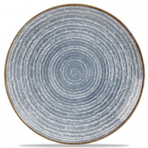 Churchill Super Vitrified Homespun Slate Blue Coupe Plate 26cm/8.6"