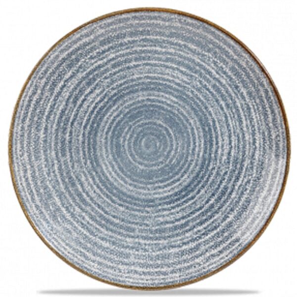 Churchill Homespun Coupe Plate 8.6" Slate Blue