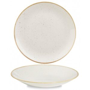 Churchill Super Vitrified Stonecast Deep Coupe Plate Barley White 25.4cm/10"