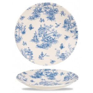 Churchill Super Vitrified Prague Toile Deep Plate 25.4cm/10"