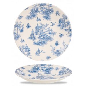 Churchill Super Vitrified Prague Toile Deep Plate 22.35cm/8.8"