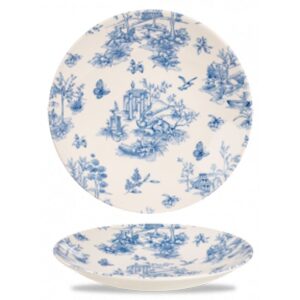 Churchill Super Vitrified Prague Toile Deep Plate 28cm/11"