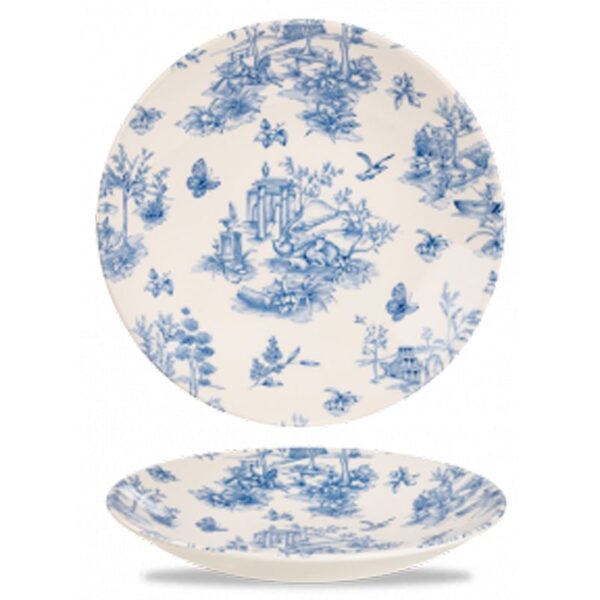 Prague Toile Deep Coupe Plate 11"