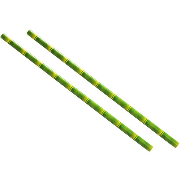 Bamboo Paper Straws 8"