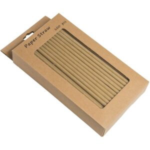 Kraft Paper Straws 8″