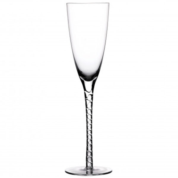 Spiral Champagne Flute 9.5oz - Handmade