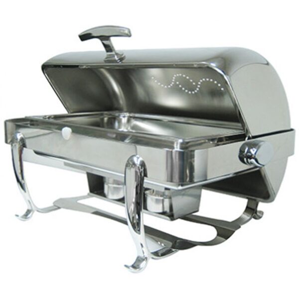 Oblong Roll Top Chafer & Stainless Steel Insert