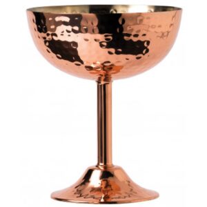 Artis Hammered Copper Goblet with Non Allergenic Lining 200ml/7oz