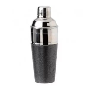 grey and silver cocktail shaker