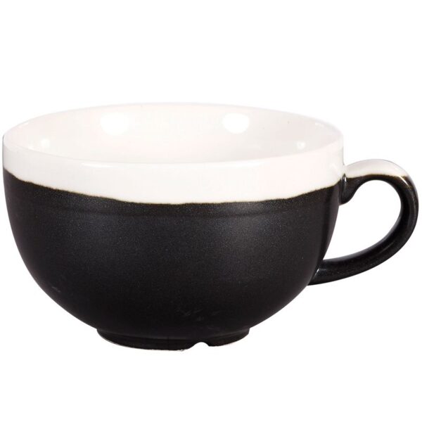 Churchill 8oz Monochrome Cappuccino Cup Onyx Black