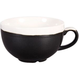 Churchill 12oz Monochrome Cappuccino Cup Onyx Black