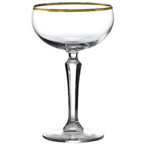 Libbey Speakeasy Gold Banded Coupe Glass 235ml/8.25oz