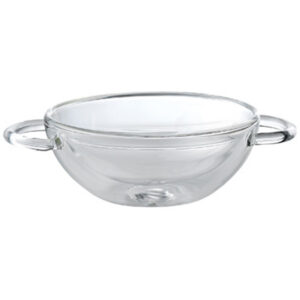 Luigi Bormioli Thermic Double-Walled Glass Wok with Dual Handles 175ml/6oz