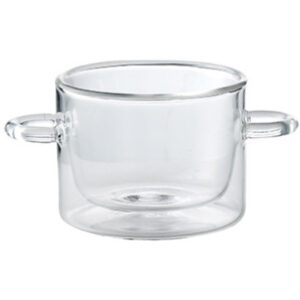 Luigi Bormioli Thermic Double-Walled Glass Pot with Dual Handles 120ml/4.25oz