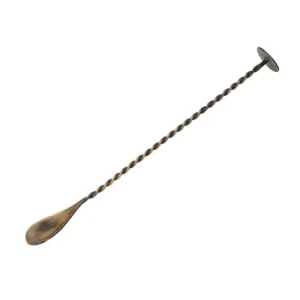 copper cocktail mixing spoon