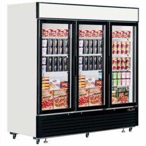 Interlevin Glass Door Display Freezer 2050L White