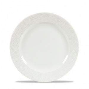 Churchill Isla Foodted Plate 9.12" White