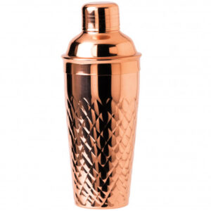 Pineapple Embossed Cocktail Shaker (Stainless Steel) Copper Plated