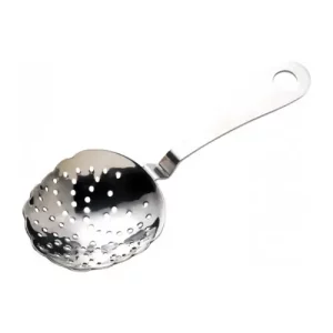 silver/chrome strainer