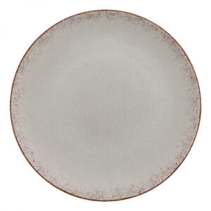 Modern Rustic - Flat Coupe Plate Natural Gray 11"