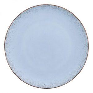 Modern Rustic - Flat Coupe Plate Natural Blue 11"