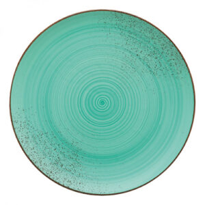 Modern Rustic - Flat Coupe Plate Rustic Lagoon 11"