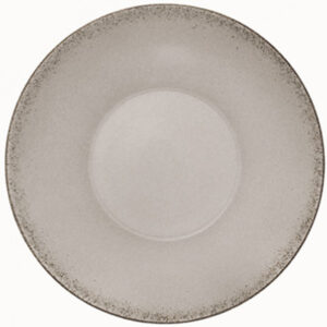 Bauscher Modern Rustic Deep Coupe Plate Natural Gray 24.4cm/9.6"