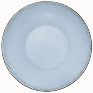 Modern Rustic – Deep Coupe Plate Natural Blue 9.6″