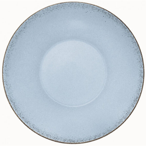 Modern Rustic - Deep Coupe Plate Natural Blue 9.6"