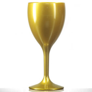 BBP Premium Polycarbonate Gold Wine Glass 255ml/9oz