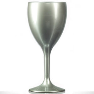 BBP Premium Polycarbonate Silver Wine Glass 255ml/9oz