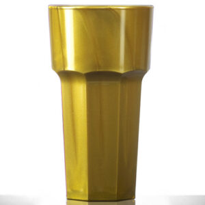 BBP Elite Remedy Polycarbonate Tall Glass Gold 340ml/12oz