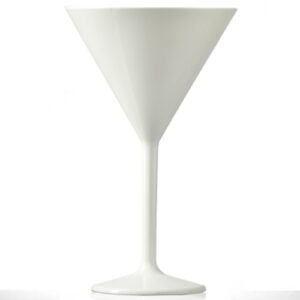 BBP Premium Polycarbonate White Martini Glass 200ml/7oz