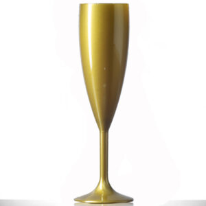 BBP Premium Polycarbonate Gold Champagne Flute 185ml/6.5oz