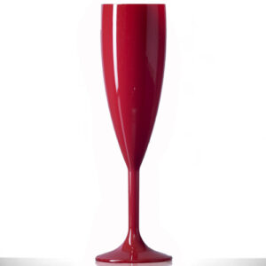 BBP Premium Polycarbonate Red Champagne Flute 185ml/6.5oz