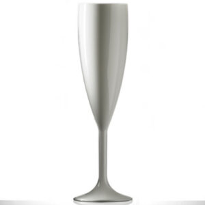 BBP Premium Polycarbonate White Champagne Flute 185ml/6.5oz