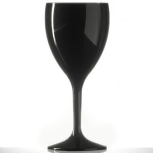 BBP Premium Polycarbonate Black Wine Glass 312ml/11oz