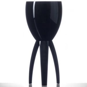 BBP Premium Polycarbonate Black Tristem Wine Glass 312ml/11oz