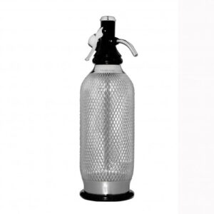 Polycarbonate Silver Effect Soda Syphon