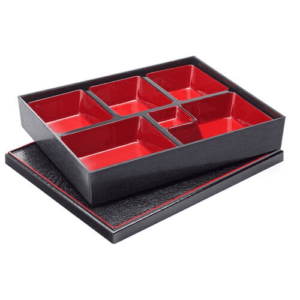 Bento Box 12 x 10″ (31 x 25.5cm) 6 Compartment