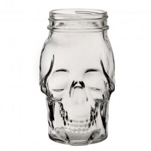 Utopia Skull Jar Glass 500ml/17.5oz