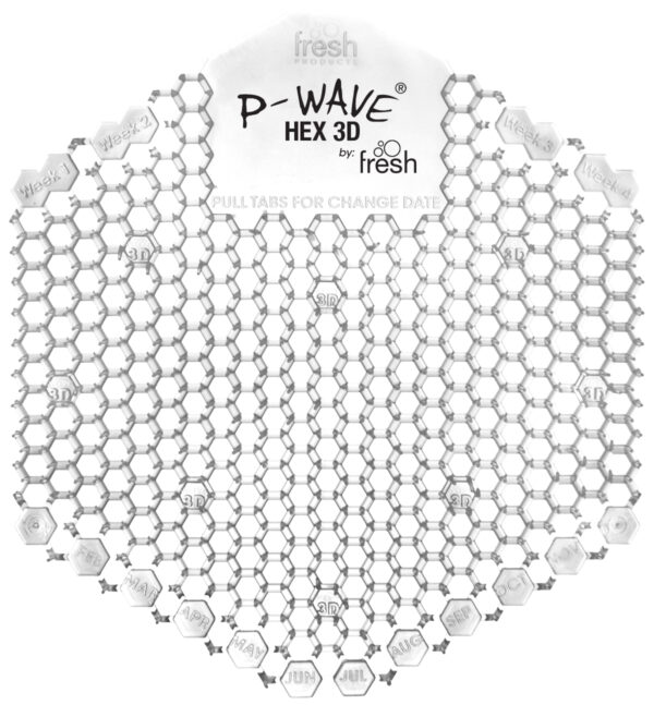 Honeysuckle Hex 3D Urinal Screen