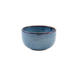 Terra Porcelain Aqua Blue Round Bowl 12.5cm