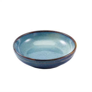 Terra Porcelain Aqua Blue Coupe Bowl 23cm