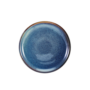 Terra Porcelain Aqua Blue Coupe Plate 19cm