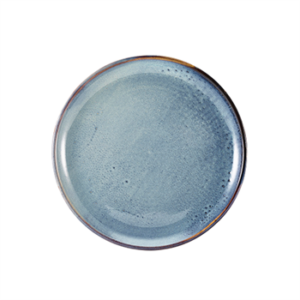 Terra Porcelain Aqua Blue Coupe Plate 27.5cm