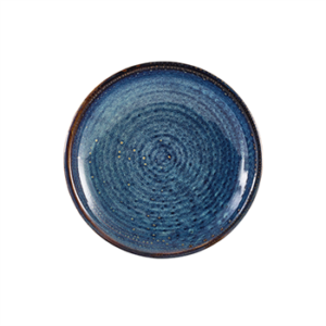 Terra Porcelain Aqua Blue Deep Coupe Plate 21cm