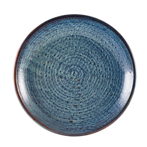 Terra Porcelain Aqua Blue Deep Coupe Plate 28cm